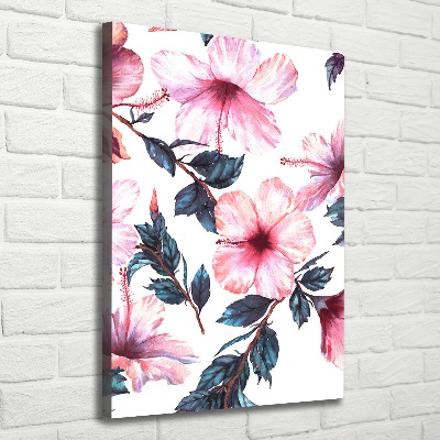 Canvas wall art Hibiscus