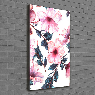 Canvas wall art Hibiscus