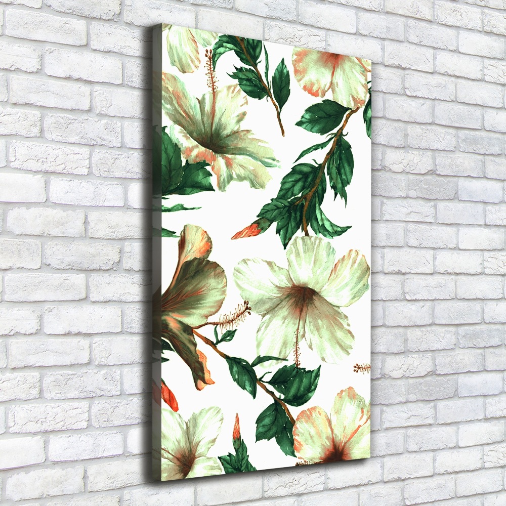 Canvas wall art Hibiscus