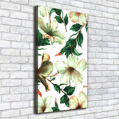 Canvas wall art Hibiscus