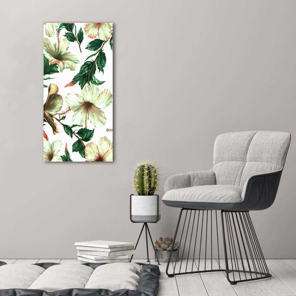 Canvas wall art Hibiscus