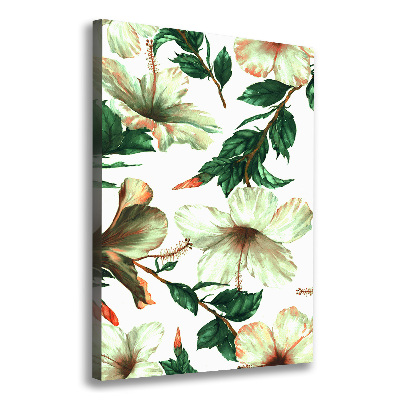 Canvas wall art Hibiscus