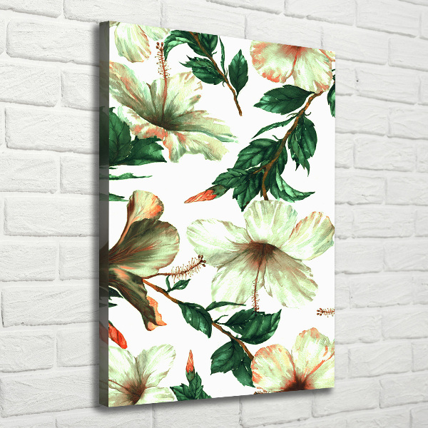 Canvas wall art Hibiscus