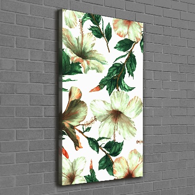 Canvas wall art Hibiscus