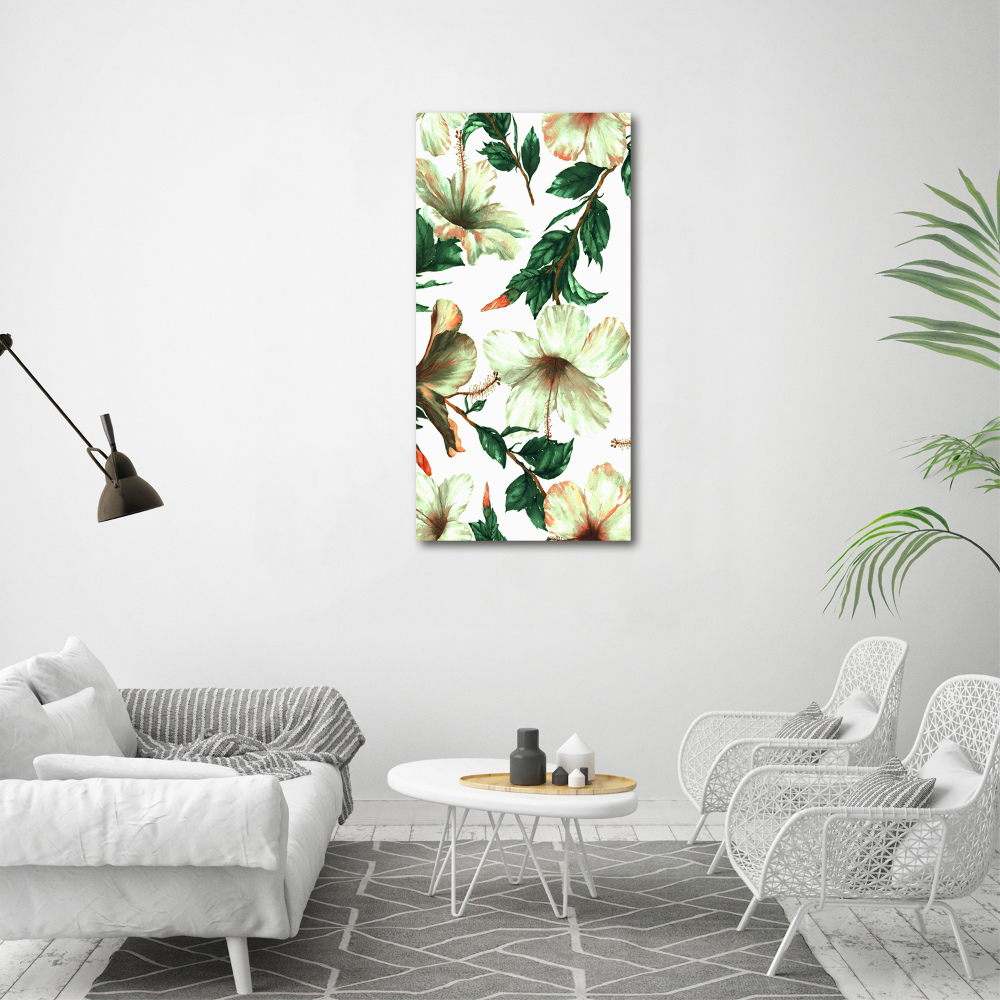 Canvas wall art Hibiscus