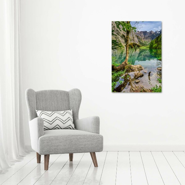 Canvas wall art Lake in the mountains