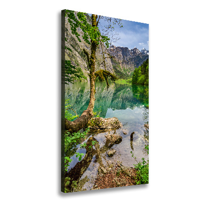 Canvas wall art Lake in the mountains