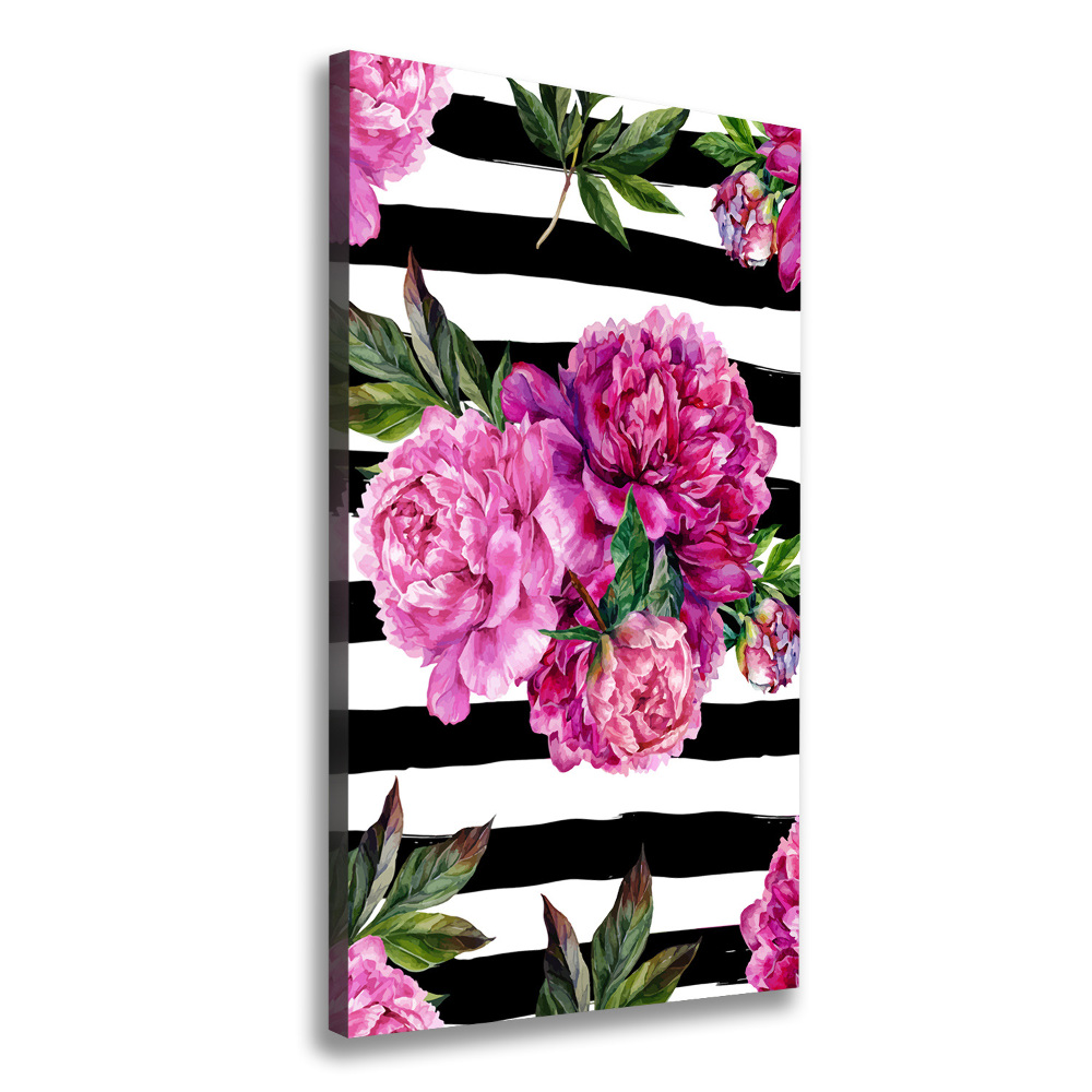 Canvas wall art Peonies