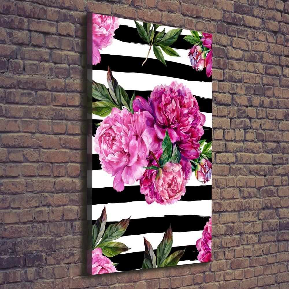 Canvas wall art Peonies