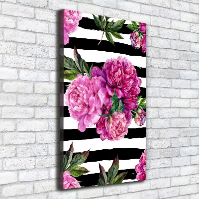 Canvas wall art Peonies