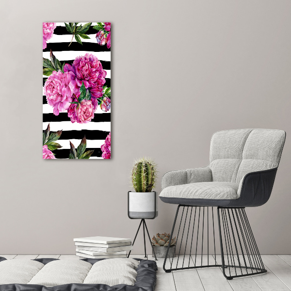 Canvas wall art Peonies