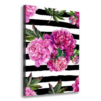 Canvas wall art Peonies