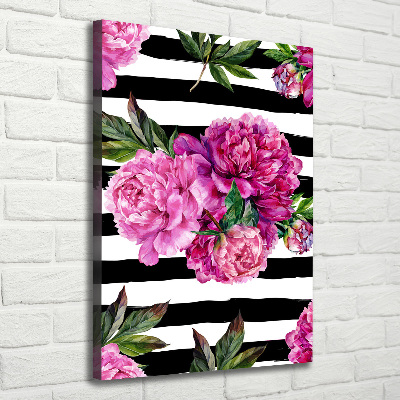 Canvas wall art Peonies