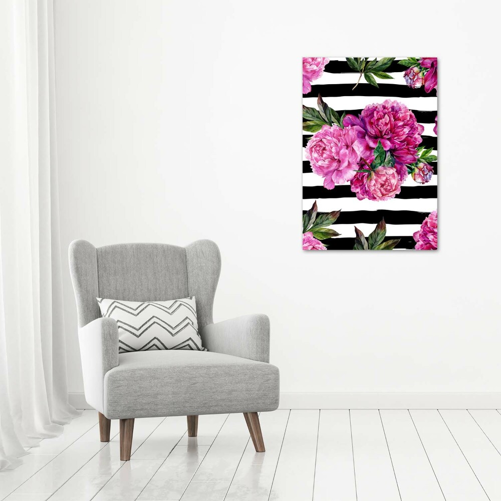 Canvas wall art Peonies