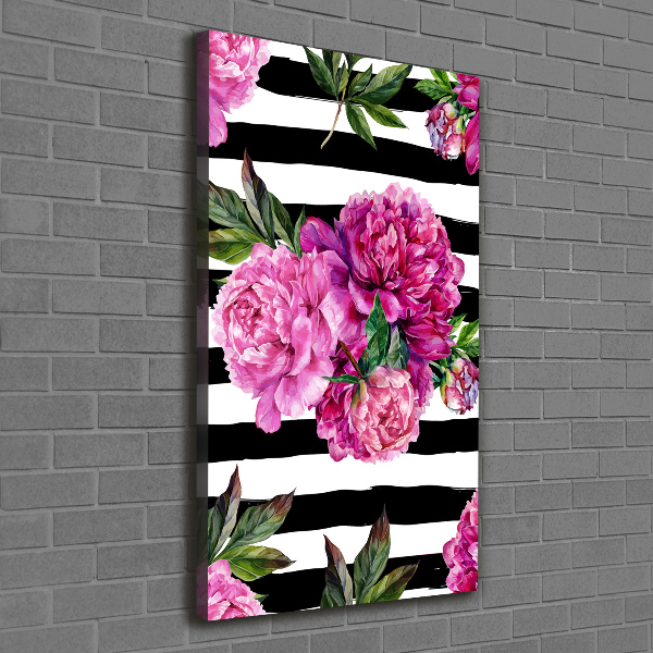 Canvas wall art Peonies