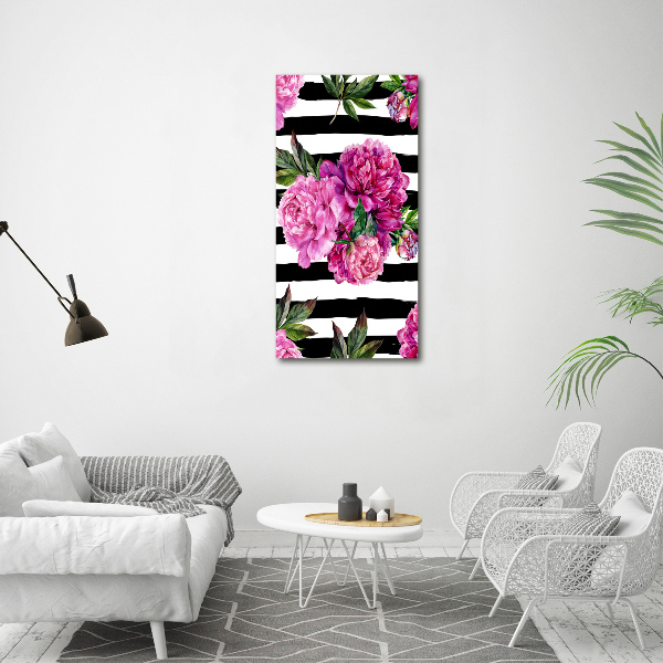 Canvas wall art Peonies