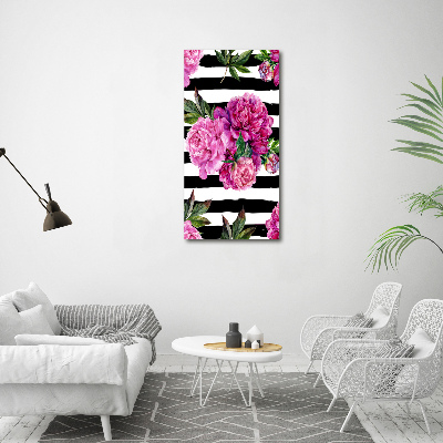 Canvas wall art Peonies