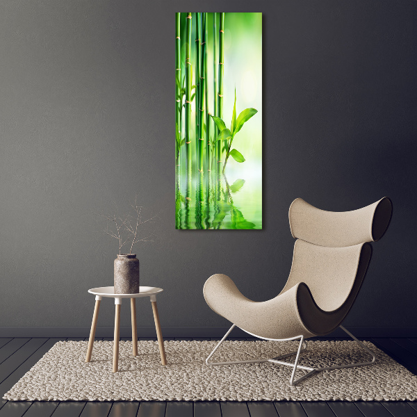 Canvas print Bamboo in water