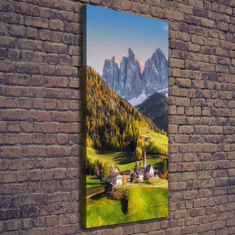 Canvas wall art A town in the mountains