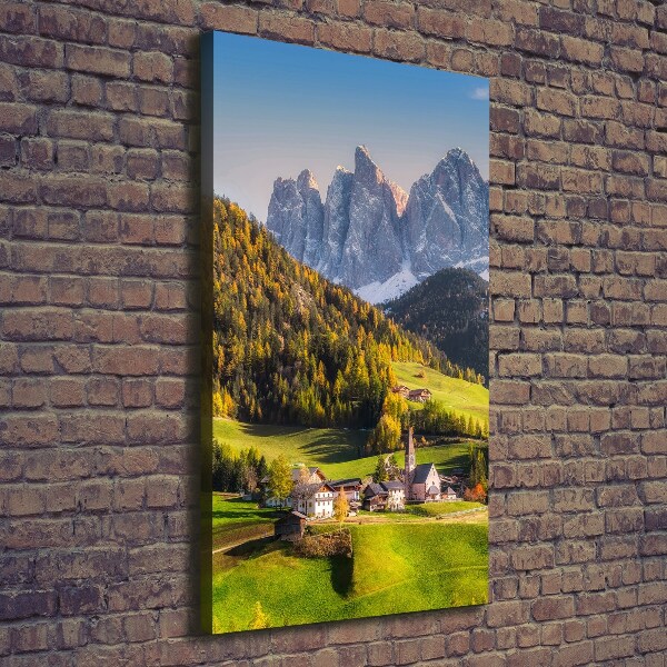 Canvas wall art A town in the mountains