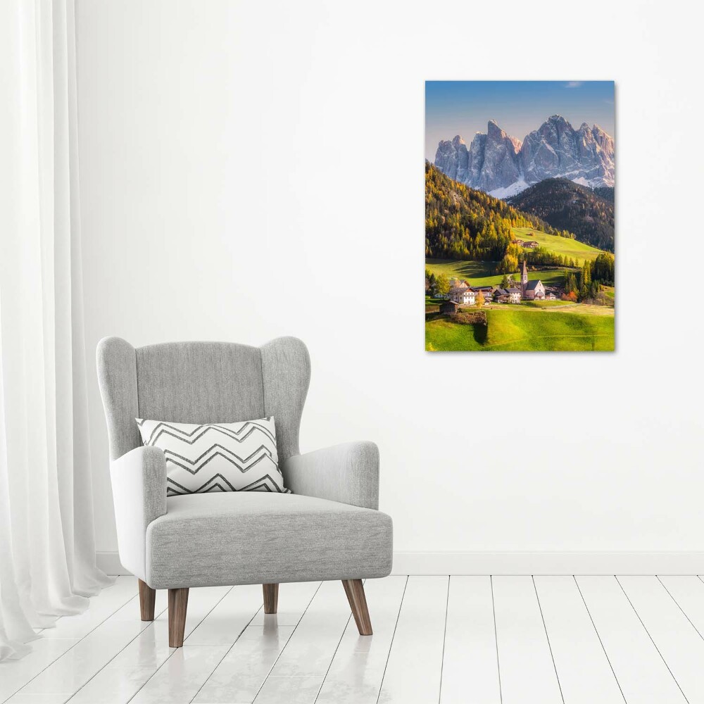 Canvas wall art A town in the mountains