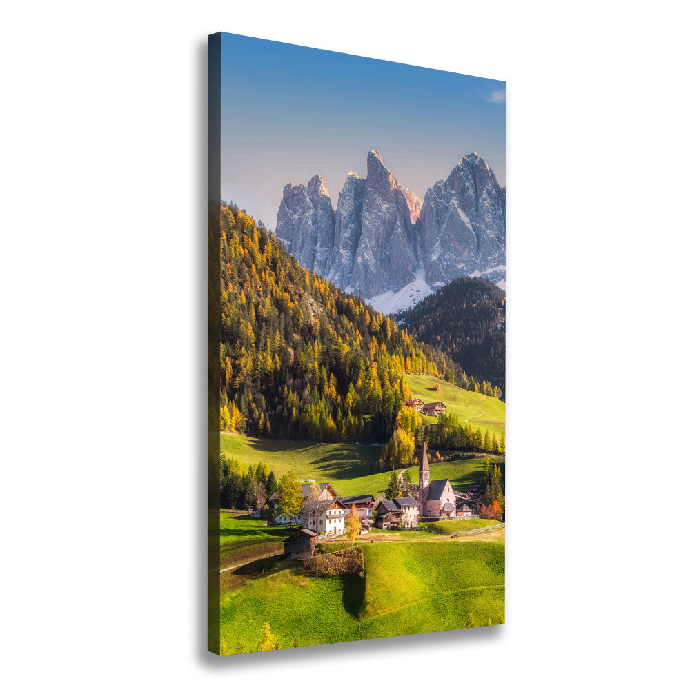 Canvas wall art A town in the mountains