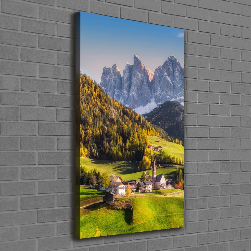 Canvas wall art A town in the mountains