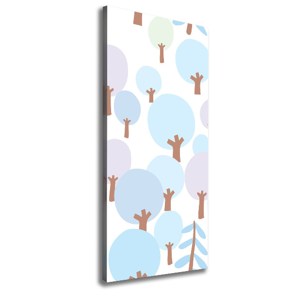 Wall art canvas large Trees