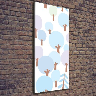 Wall art canvas large Trees