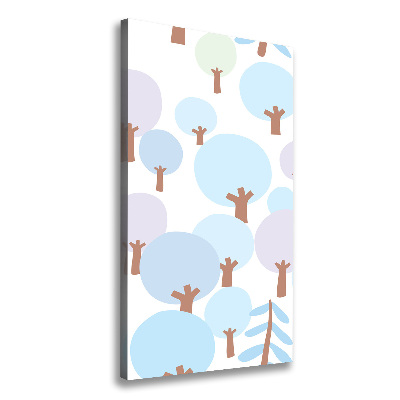 Wall art canvas large Trees