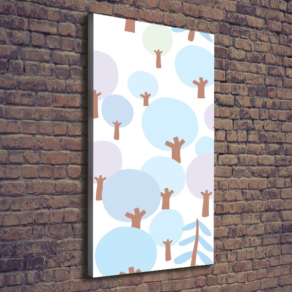 Wall art canvas large Trees