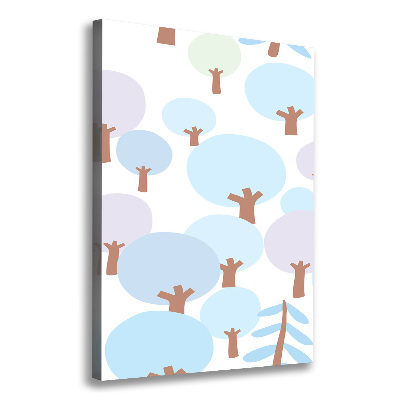 Wall art canvas large Trees