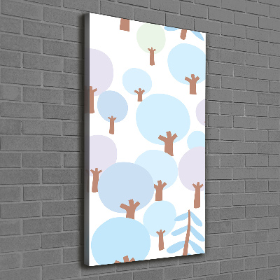 Wall art canvas large Trees