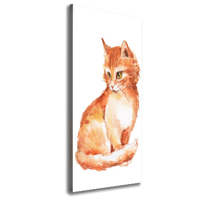 Canvas wall art Red Cat