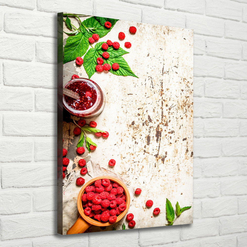 Canvas wall art Raspberry jam