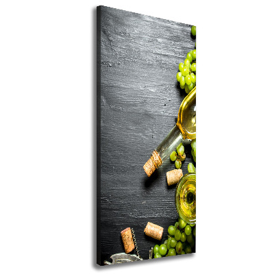 Large canvas wall art Grapes and wine