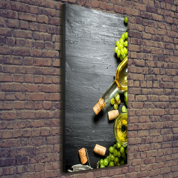 Large canvas wall art Grapes and wine