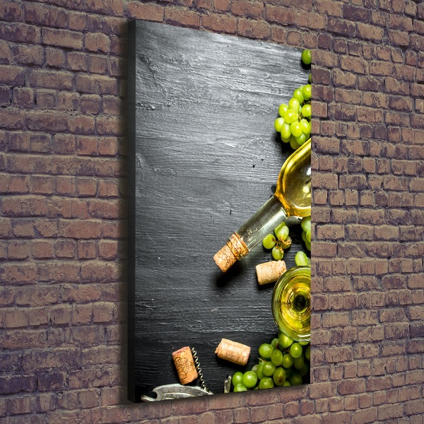 Large canvas wall art Grapes and wine