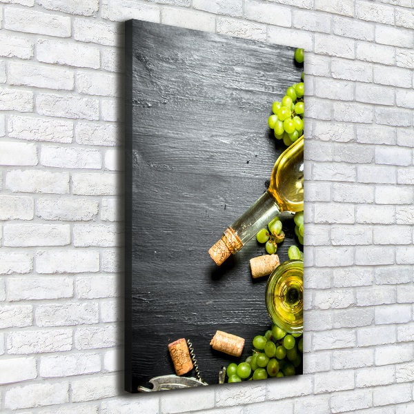 Large canvas wall art Grapes and wine