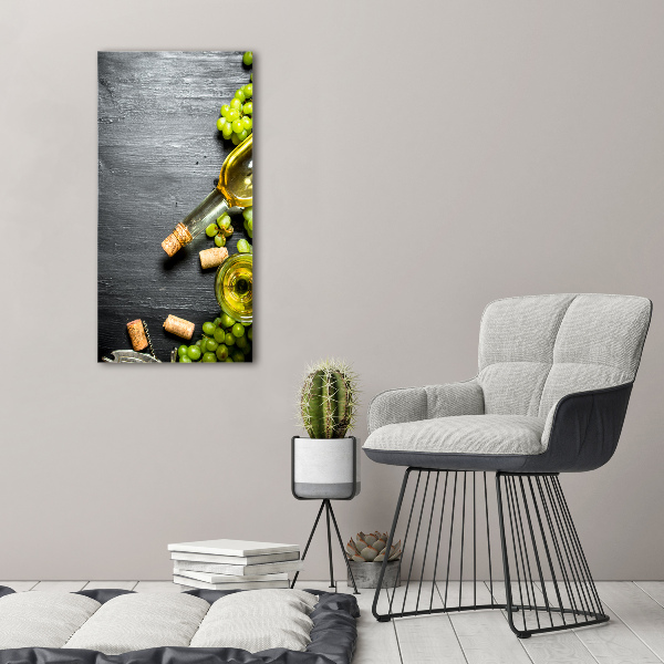 Large canvas wall art Grapes and wine