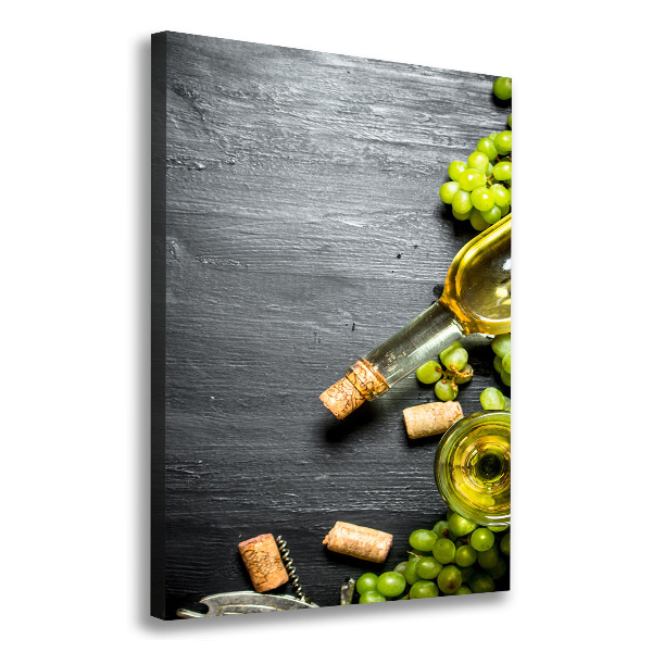 Large canvas wall art Grapes and wine