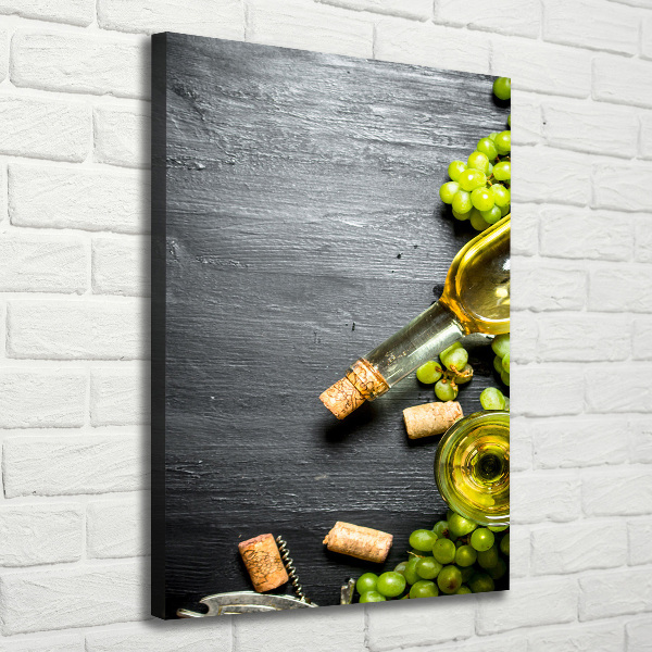 Large canvas wall art Grapes and wine