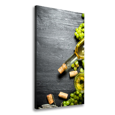 Large canvas wall art Grapes and wine