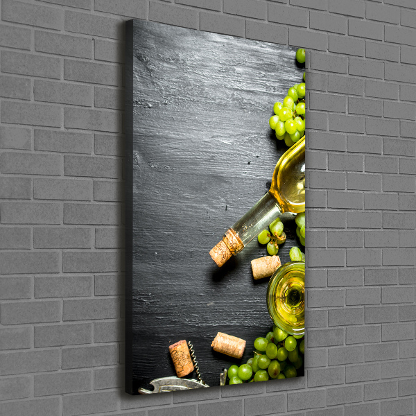 Large canvas wall art Grapes and wine