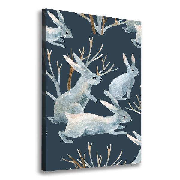 Wall canvas art Rabbits