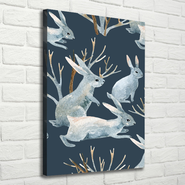 Wall canvas art Rabbits