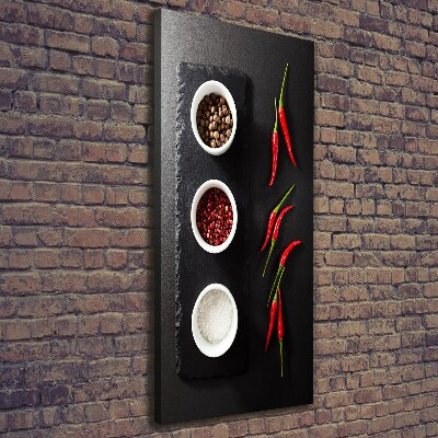 Canvas wall art Spices and peppers