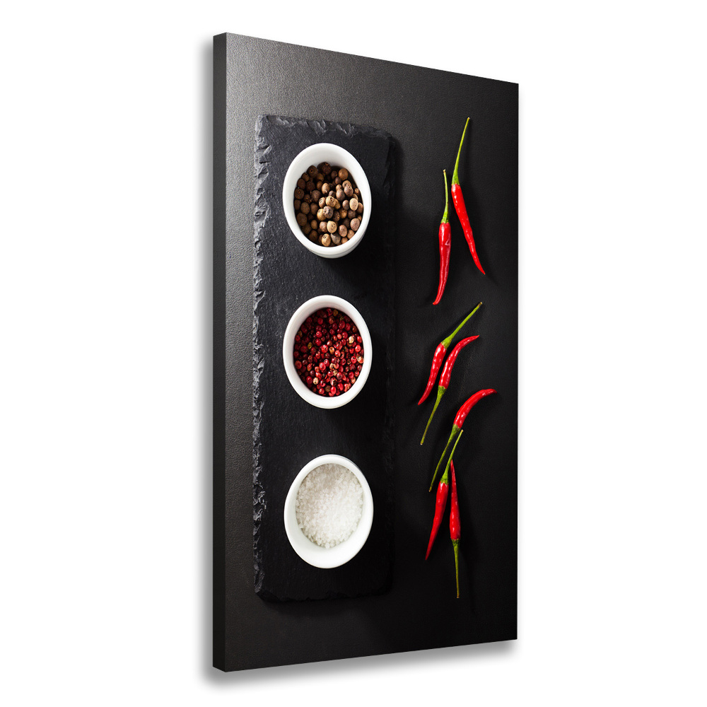 Canvas wall art Spices and peppers