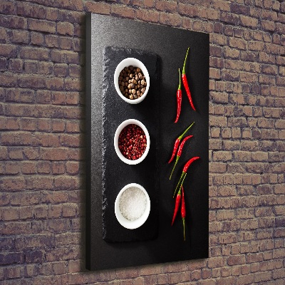 Canvas wall art Spices and peppers