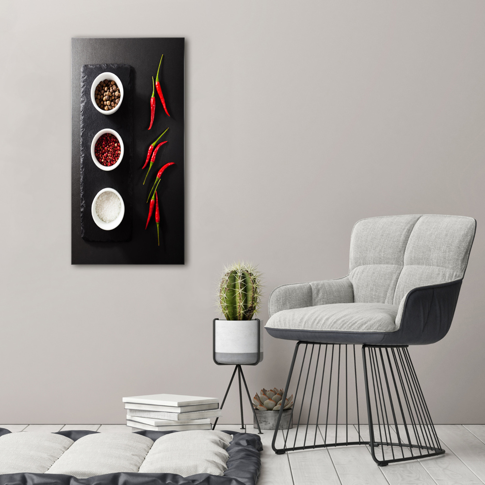 Canvas wall art Spices and peppers